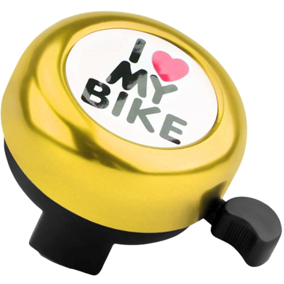 自転車用ベル 子供用 キッズ ジュニア 自転車用アクセサリー サイクルベル サイクルホーン 簡単取り付け カラフル おしゃれ かわいい ストライダー ロゴ 英字 ハート