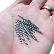 バネ棒 20本セット 太さ 1.8mm 時計ベルト バンド 取り付け用 汎用品 10 11 12 13 14 15 16 17 18 19 20 21 22 23 24 25 26 27 mm用 部品パーツ 交換用部品 腕時計 ピン シャフト 修理