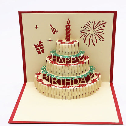 バースデーカード ポップアップ 誕生日 グリーティングカード 3D メッセージカード 商品画像2