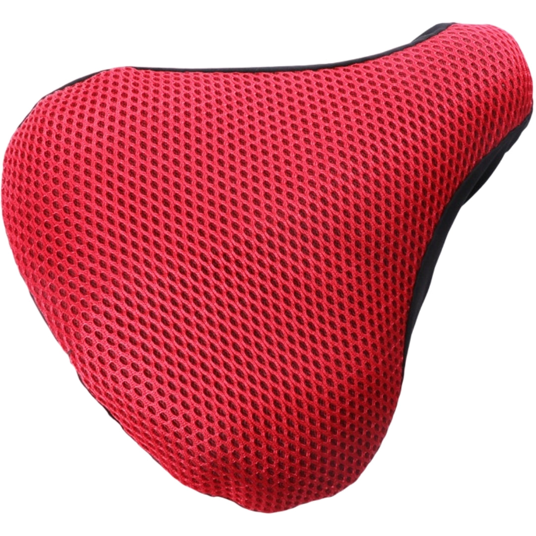 サドルカバー サイクルカバー 自転車用品 椅子カバー サドルクッション メッシュ レッド バリエーション画像