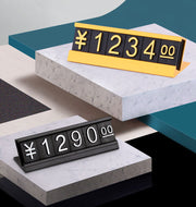プライスキューブ プライスカード 値札 スタンド プレート セット 数字ブロック 価格プレート 高級感 おしゃれ ディスプレイ 展示 シンプル 店舗 お店