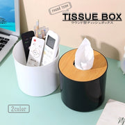 ラウンドティッシュボックス ケース 木目 筒形 トイレットペーパー 収納 置き型 おしゃれ シンプル モダン ナチュラル