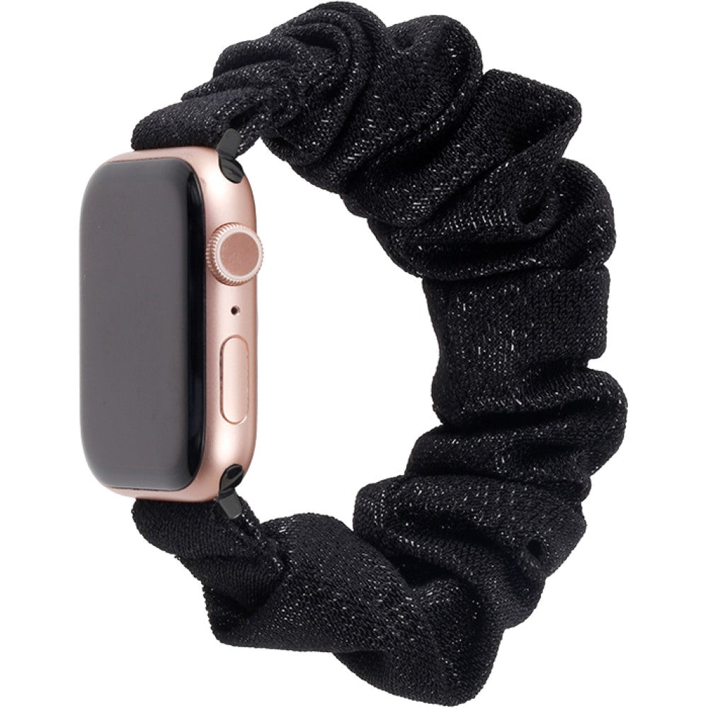 腕時計用ベルト アップルウォッチ用 スマートウォッチ用 シュシュタイプ 布製 レディース 女性 着せ替え 交換ベルト 付け替え series 7 6 5 4 3 2 1 SE 38mm 40mm 41mm 42mm 44mm 45mm おしゃれ かわいい 花柄 ラメ ドット柄 水玉 ヒョウ柄 レインボー カラフル スタイリッシュ 伸縮性 カジュアル メンテナンス 修理交換用品