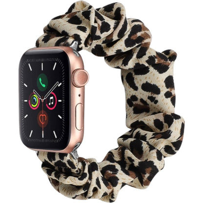 腕時計用ベルト アップルウォッチ用 スマートウォッチ用 シュシュタイプ 布製 レディース ヒョウ バリエーション画像