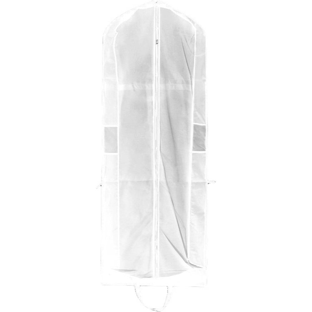 ドレス収納カバー レディース 収納バッグ ドレスカバー 衣装カバー ガーメントバッグ 150cm 180cm 収納袋 不織布 手提げ付き 持ち手付き バッグ型 肩掛け ファスナー 持ち運び ポータブル 移動 シンプル ロングドレス パーティードレス フラドレス ダンス衣装