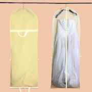 ドレス収納カバー レディース 収納バッグ ドレスカバー 衣装カバー ガーメントバッグ 150cm 180cm 収納袋 不織布 手提げ付き 持ち手付き バッグ型 肩掛け ファスナー 持ち運び ポータブル 移動 シンプル ロングドレス パーティードレス フラドレス ダンス衣装