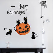 ウォールステッカー ハロウィン かぼちゃ クロネコ ねこ Halloween 子供部屋 壁 壁紙シール パーティ イベント インテリア 飾りつけ かわいい おしゃれ