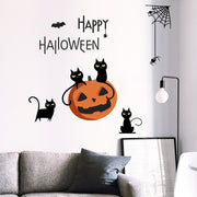 ウォールステッカー ハロウィン かぼちゃ クロネコ ねこ Halloween 子供部屋 壁 壁紙シール パーティ イベント インテリア 飾りつけ かわいい おしゃれ