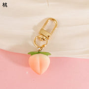 フルーツ 野菜 キーホルダー 食品サンプル バッグチャーム キーリング バッグ小物 果物 ハンドメイド かわいい 桃 バナナ みかん りんご バリエーション豊富
