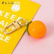 フルーツ 野菜 キーホルダー 食品サンプル バッグチャーム キーリング バッグ小物 果物 ハンドメイド かわいい 桃 バナナ みかん りんご バリエーション豊富