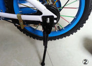 サイドスタンド キックスタンド 自転車用 子供用 幼児用 片足 1本足 12インチ 14インチ 16インチ 18インチ 20インチ ブラック 黒