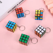立体パズル キューブ キューブパズル 知育パズル おもちゃ 回転パズル スピードキューブ 立方体 キーホルダー 3×3 ミニ 可愛い