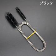 パイプブラシ ワイヤー式 45cm 90cm パイプクリーナー 曲がる 掃除用品 清掃 排水口 排水管 配管 排水溝 詰まり除去 スッキリ メンテナンス お手入れ