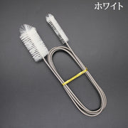パイプブラシ ワイヤー式 45cm 90cm パイプクリーナー 曲がる 掃除用品 清掃 排水口 排水管 配管 排水溝 詰まり除去 スッキリ メンテナンス お手入れ