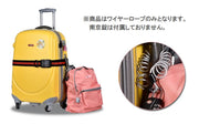 ワイヤーロープ 2.5mm 1m 1.5ｍ 2.5ｍ 防犯対策 盗難防止 セキュリティ用品 スプリング 旅行 出張 荷物 バッグ 自転車 サイクリング ベビーカー 固定