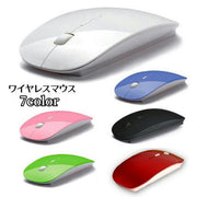 ワイヤレスマウス 無線マウス 2.4GHz 電池式 光学式 省エネモード 超薄型 コンパクト 静音 小型 持ち運び便利 インストール不要 バッテリー スリープモード オン オフ スイッチ デスクワーク パソコン PC周辺機器 ノートPC オフィス 旅行 出張 在宅ワーク リチウム