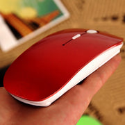 ワイヤレスマウス 無線マウス 2.4GHz 電池式 光学式 省エネモード 超薄型 コンパクト 静音 小型 持ち運び便利 インストール不要 バッテリー スリープモード オン オフ スイッチ デスクワーク パソコン PC周辺機器 ノートPC オフィス 旅行 出張 在宅ワーク リチウム