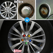 車用ホイールナットキャップ ホイールナットカバー 20個セット カー用品 クリップ付き 六角形 シンプル おしゃれ 光沢感 カラバリ豊富 車 自動車 タイヤ ホイール ナット ボルト