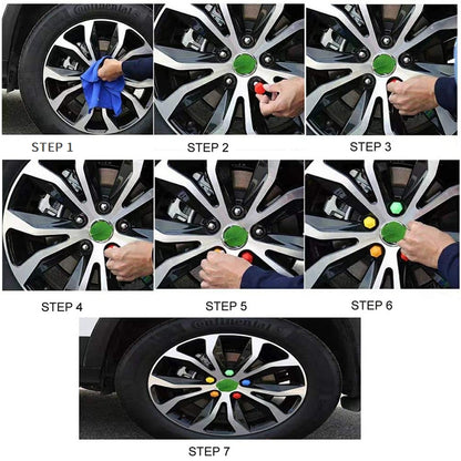 車用ホイールナットキャップ ホイールナットカバー 20個セット カー用品 クリップ付き 六角形 商品画像5
