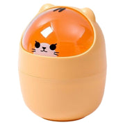 ゴミ箱 ダストボックス ネコ クマ 卓上 蓋つき フタ付き 洗面 化粧台 ミニサイズ 小型 かわいい キッズ キュート メイク台 食卓 ベッドサイド オヤツタイム 動物 アニマル ネコ シロクマ