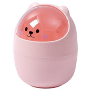 ゴミ箱 ダストボックス ネコ クマ 卓上 蓋つき フタ付き 洗面 化粧台 ミニサイズ 小型 かわいい キッズ キュート メイク台 食卓 ベッドサイド オヤツタイム 動物 アニマル ネコ シロクマ