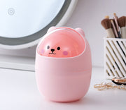 ゴミ箱 ダストボックス ネコ クマ 卓上 蓋つき フタ付き 洗面 化粧台 ミニサイズ 小型 かわいい キッズ キュート メイク台 食卓 ベッドサイド オヤツタイム 動物 アニマル ネコ シロクマ