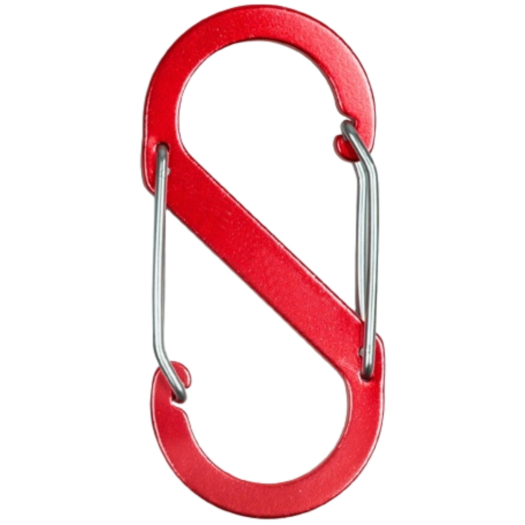 カラビナ S字 S字フック 8字型 アウトドア用品 留め具 金具 キーホルダー シンプル おしゃれ 登山 キャンプ 旅行 トラベル 釣り クライミング