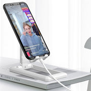 スマホスタンド スマホホルダー 伸縮 高さ 角度 調整 折りたたみ コンパクト 携帯 スマートフォン 卓上