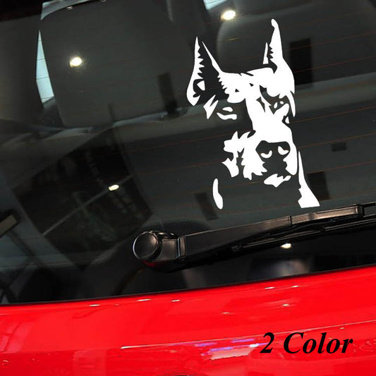 カーステッカー カッティング シール ホワイト ステッカー 犬 商品画像