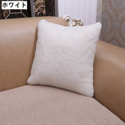 クッションカバー 単品 正方形 長方形 四角 角型 スクエア フェイクファー ふわふわ もこもこ おしゃれ かわいい 北欧風 インテリア雑貨 模様替え エコファー 洗濯可能 30cm 40cm 45cm 50cm30cm 40cm 45cm 50cm アズキ グレー カーキ ホワイト ワイン パープル オフホワイト ピンク ブラック ブラウン グリーン
