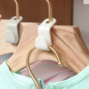ハンガー連結フック 50個セット ハンガー用 ハンガーコネクター ジョイントフック ミニサイズ 収納具 省スペース クローゼット内 洋服ダンス内 衣類収納 便利グッズ 生活雑貨 白