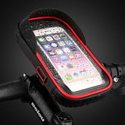 自転車用スマホホルダー 自転車 スマートフォン スマホスタンド カードケース 360度回転 ハンドル 防水 ナビ イヤホンジャック 小物入れ 収納 サイクリング ロードバイク