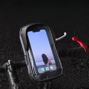 自転車用スマホホルダー 自転車 スマートフォン スマホスタンド カードケース 360度回転 ハンドル 防水 ナビ イヤホンジャック 小物入れ 収納 サイクリング ロードバイク