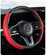 ハンドルカバー ステアリングカバー 車用品 カー用品 O型 D型 簡単装着 カーハンドル 内装用品 カーアクセサリー ドレスアップ 滑り止め 1対 シンプル 単色 かっこいい