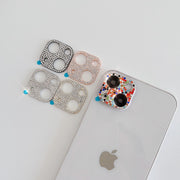 iPhoneカメラカバー スマホレンズ 保護カバー レンズカバー カメラレンズカバー ラインストーン 割れ防止 傷防止 指紋 汚れ レンズ保護 おしゃれ かわいい キラキラ アイフォン スマートフォンアクセサリー