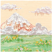 付箋紙 80枚 油絵 空 雲 日没 海 自然景色 癒し 紙 手紙 伝言 メモ 文房具用品 プレゼント 誕生日 ユニーク かわいい おしゃれ