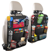 シートバックポケット キックガード 車載 車内収納 カー用品 シートカバー カーシート カーアクセサリー 汚れ防止 後部座席 シート裏 子供 子ども 泥 汚れ対策 ドライブ お出かけ 雨の日 雨天 靴 足あと 簡単取り付け