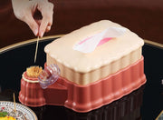 ティッシュケース ケース付き 蓋付き 防塵 防水 ほこり防止 ティッシュカバー ティッシュペーパーボックス ボックスティッシュケース 綿棒 爪楊枝 お洒落 かわいい ティッシュ 箱 キッチン リビング 洗面所 寝室 インテリア雑貨 便利