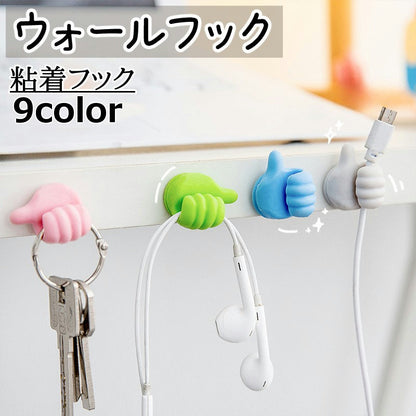 ウォールフック 粘着フック 壁掛け収納 ケーブル収納 壁掛けフック キーフック 商品画像