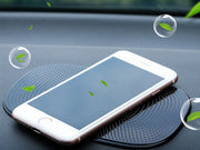 滑り止めシート ダッシュボードマット 2枚セット スマホホルダー カー用品 ノンスリップ シンプル 車 自動車 ダッシュボード スマホ 携帯 鍵 固定 カラバリ豊富 黒 透明 クリア 青