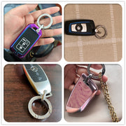 キーホルダー Dカン スマートキー 自動車 バイク 鍵 キーリング ラインストーン ネジ式 2重リング 丸カン D環 Dリング ねじ式 金属製 メタル シャックルキーホルダー キラキラ おしゃれ ゴールド シルバー ローズゴールド 女性 レディース 大人 女子 高級感 エレガント プレゼント ギフト ホワイトデー 母の日 誕生日 クリスマス