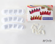 ネイルチップスタンド ネイル台 チップ付き ネイルアート用品 練習用 ディスプレイ ジェルネイル ポリッシュ マニキュア 無地 シンプル ホワイト ピンク ブルー パープル