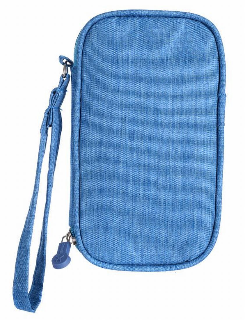 ガジェットポーチ ガジェットケース 小物入れ 収納ポーチ モバイルバッテリー イヤホン スカイブルー バリエーション画像
