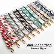 ショルダーストラップ バッグストラップ ショルダーベルト バッグ用アクセサリー ファッション小物 バッグチャーム 肩掛け 斜め掛け 総柄 手持ちバッグ ハンドバッグ 鞄 カバン かばん 付け替え サイズ調節可能 かわいい おしゃれ