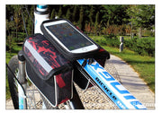 フレームバッグ サイクルバッグ 自転車バッグ フロントバッグ スマホ収納 スマホ入れ 自転車アクセサリー 迷彩 メッシュポケット 収納 便利