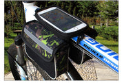フレームバッグ サイクルバッグ 自転車バッグ フロントバッグ スマホ収納 スマホ入れ 自転車アクセサリー 迷彩 メッシュポケット 収納 便利