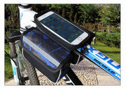 フレームバッグ サイクルバッグ 自転車バッグ フロントバッグ スマホ収納 スマホ入れ 自転車アクセサリー 迷彩 メッシュポケット 収納 便利