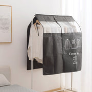 衣類カバー 洋服カバー ハンガーラックカバー 埃 ホコリ防止 衣類収納 汚れ防止 防塵 保管用 衣替え 取り付け簡単  面ファスナー