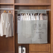 衣類カバー 洋服カバー ハンガーラックカバー 埃 ホコリ防止 衣類収納 汚れ防止 防塵 保管用 衣替え 取り付け簡単  面ファスナー