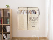 衣類カバー 洋服カバー ハンガーラックカバー 埃 ホコリ防止 衣類収納 汚れ防止 防塵 保管用 衣替え 取り付け簡単  面ファスナー